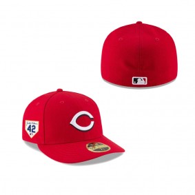 Men's Cincinnati Reds Jackie Robinson Day 2024 Low Profile 59FIFTY Fitted Hat