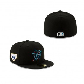 Men's Miami Marlins Jackie Robinson Day 2024 59FIFTY Fitted Hat