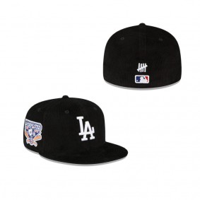 Men's Undefeated X Los Angeles Dodgers Black Corduroy 59FIFTY Fitted Hat