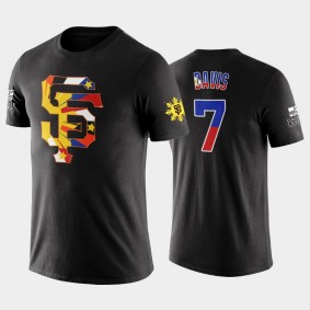 Giants 2022 Filipino Heritage Night J.D. Davis Black T-Shirt