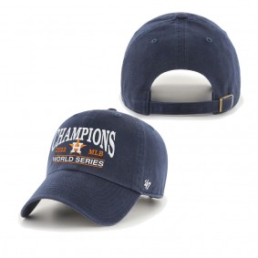 Men's Houston Astros Navy 2022 World Series Champions Clean Up Adjustable Hat