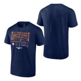 Men's Houston Astros Navy 2022 World Series Champions Hometown Indispensable T-Shirt