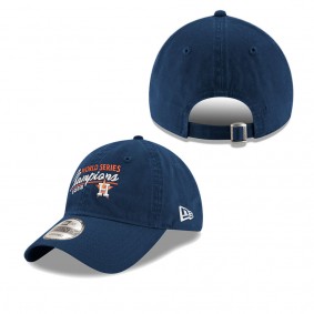 Men's Houston Astros Navy 2022 World Series Champions Script 9TWENTY Adjustable Hat
