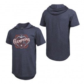 Men's Houston Astros Navy 2022 World Series Champions Suspect Short Sleeve Hoodie T-Shirt
