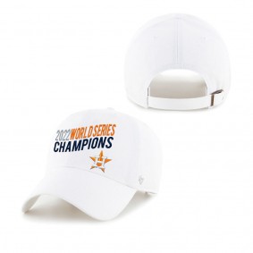 Women's Houston Astros White 2022 World Series Champions Clean Up Adjustable Hat