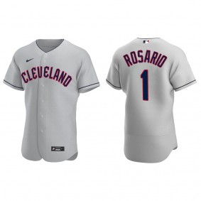 Cleveland Guardians Amed Rosario 2022 Authentic Gray Jersey