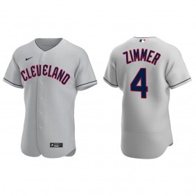 Cleveland Guardians Bradley Zimmer 2022 Authentic Gray Jersey
