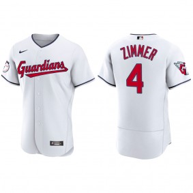 Cleveland Guardians Bradley Zimmer 2022 Authentic White Jersey