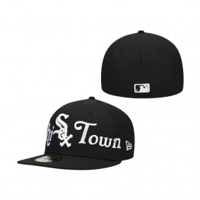 Chicago White Sox City Nickname 59FIFTY Fitted Cap Black