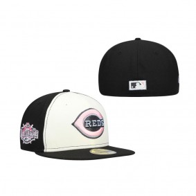 Cincinnati Reds 2015 All-Star Game Pink Undervisor 59FIFTY Fitted Cap Cream Black