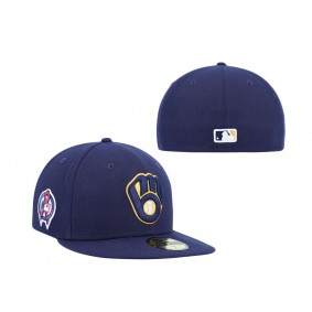 Milwaukee Brewers 9/11 Memorial 59FIFTY Fitted Cap Navy