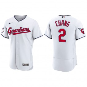 Cleveland Guardians Yu Chang 2022 Authentic White Jersey