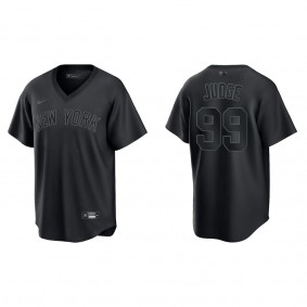 Aaron Judge New York Yankees Black Pitch Black Fashion Replica Jersey