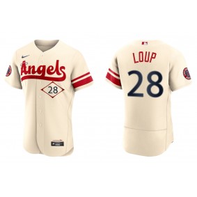 Men's Los Angeles Angels Aaron Loup Cream 2022 City Connect Authentic Jersey