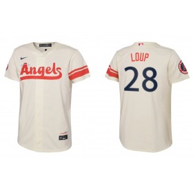 Youth Los Angeles Angels Aaron Loup Cream 2022 City Connect Replica Jersey