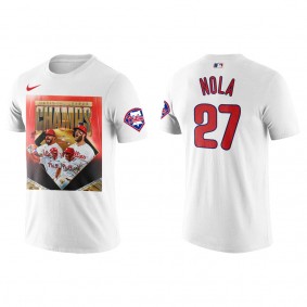 Aaron Nola Philadelphia Phillies 2022 National League Champions White T-Shirt