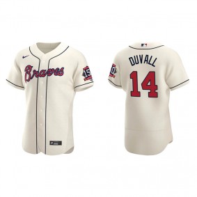 Adam Duvall Men's Atlanta Braves Cream Alternate 2021 World Series 150th Anniversary Jersey