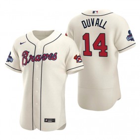 Adam Duvall Atlanta Braves Cream Alternate 2021 World Series Champions Authentic Jersey