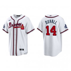 Adam Duvall Atlanta Braves White 2021 World Series Champions Replica Jersey