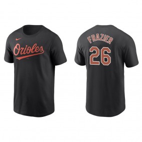 Adam Frazier Men's Baltimore Orioles Chris Davis Nike Black Name & Number T-Shirt