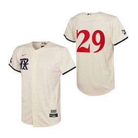 Adrian Beltre Youth Texas Rangers Cream 2023 City Connect Replica Jersey