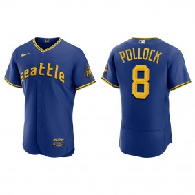 AJ Pollock Seattle Mariners Royal 2023 City Connect Authentic Jersey