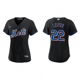 Al Leiter Women's New York Mets Nike Black Alternate Replica Jersey