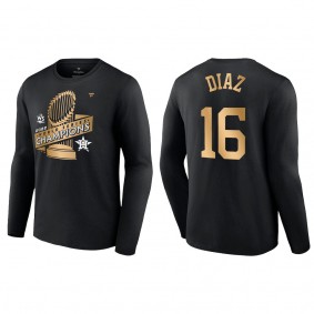 Aledmys Diaz Houston Astros Black 2022 World Series Champions Parade T-Shirt