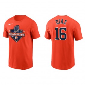 Aledmys Diaz Houston Astros Orange 2022 World Series Champions T-Shirt