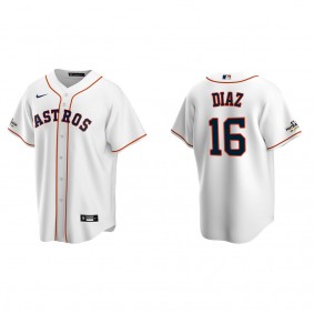 Aledmys Diaz Houston Astros White 2022 Postseason Home Replica Jersey