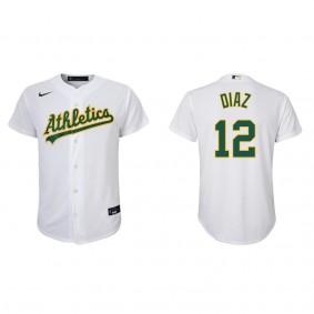 Aledmys Diaz Youth Oakland Athletics Nike White Home Replica Jersey