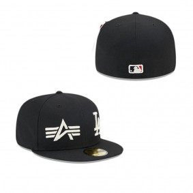 Alpha Industries X Los Angeles Dodgers Dual Logo 59FIFTY Fitted Hat