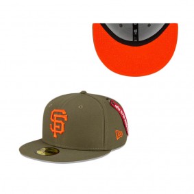 Alpha Industries X San Francisco Giants Green 59FIFTY Fitted Hat