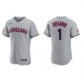 Amed Rosario Cleveland Guardians Gray Road Authentic Jersey