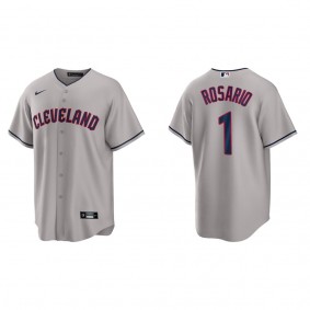 Amed Rosario Cleveland Guardians Gray Road Replica Jersey