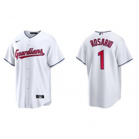 Amed Rosario Cleveland Guardians White Replica Jersey