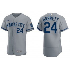 Men's Kansas City Royals Amir Garrett Gray Authentic Jersey