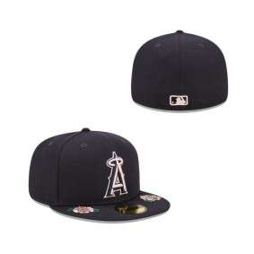 Anaheim Angels Double Roses Fitted Hat