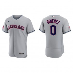 Andres Gimenez Cleveland Guardians Gray Road Authentic Jersey