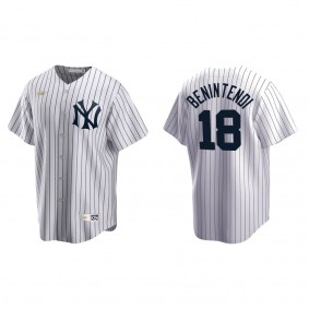 Men's New York Yankees Andrew Benintendi White Cooperstown Collection Home Jersey