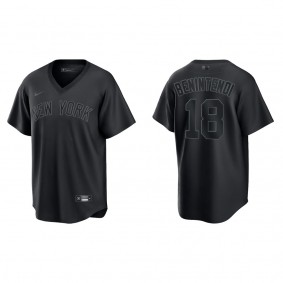 Andrew Benintendi New York Yankees Black Pitch Black Fashion Replica Jersey
