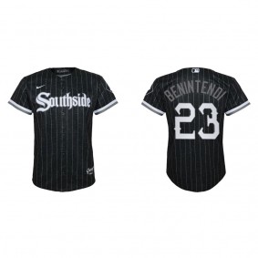 Andrew Benintendi Youth Chicago White Sox Nike Black City Connect Replica Jersey