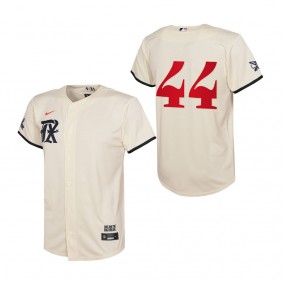 Andrew Heaney Youth Texas Rangers Cream 2023 City Connect Replica Jersey