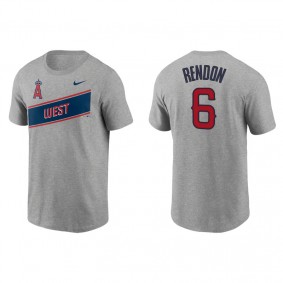 Men's Los Angeles Angels Anthony Rendon Gray 2021 Little League Classic Wordmark T-Shirt