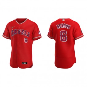 Men's Los Angeles Angels Anthony Rendon Red Authentic Jersey