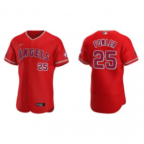 Men's Los Angeles Angels Dexter Fowler Red Authentic Jersey