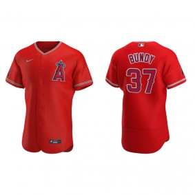 Men's Los Angeles Angels Dylan Bundy Red Authentic Alternate Jersey