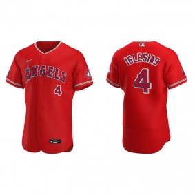 Men's Los Angeles Angels Jose Iglesias Red Authentic Jersey