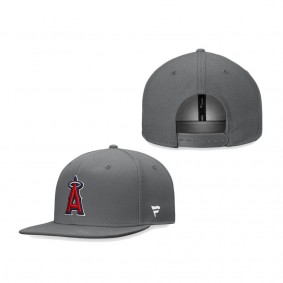 Los Angeles Angels Fanatics Branded Snapback Hat Graphite