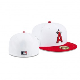 Los Angeles Angels 2002 World Series White Red Two-Tone 59FIFTY Hat